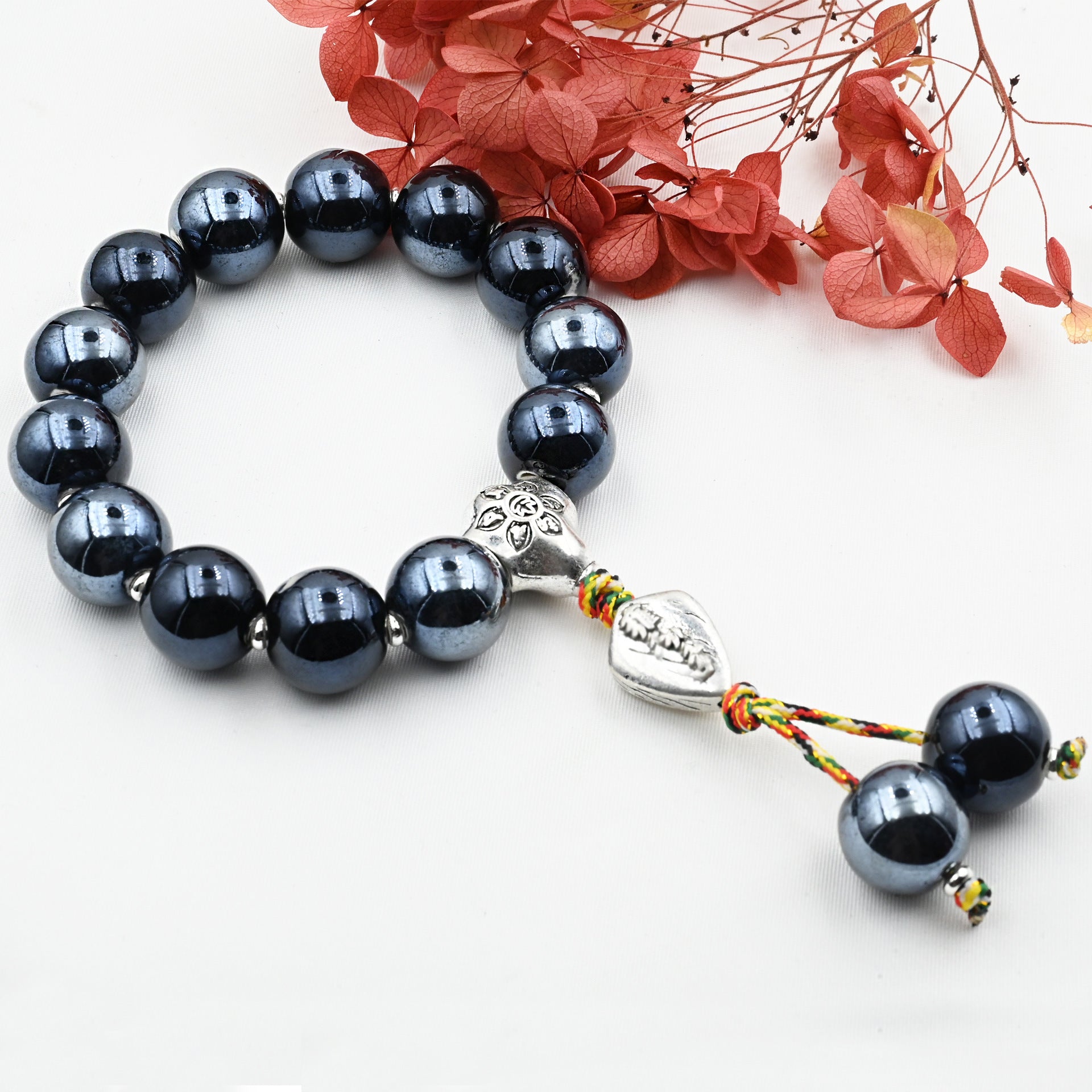 Wholesale Incense Ash Porcelain Glazed Duobao Bracelet